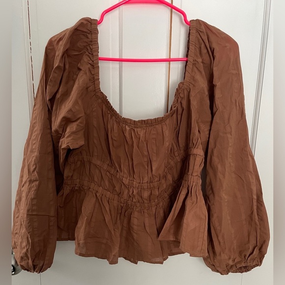 J.Crew Puff Sleeved Smock Top - Picture 2 of 7